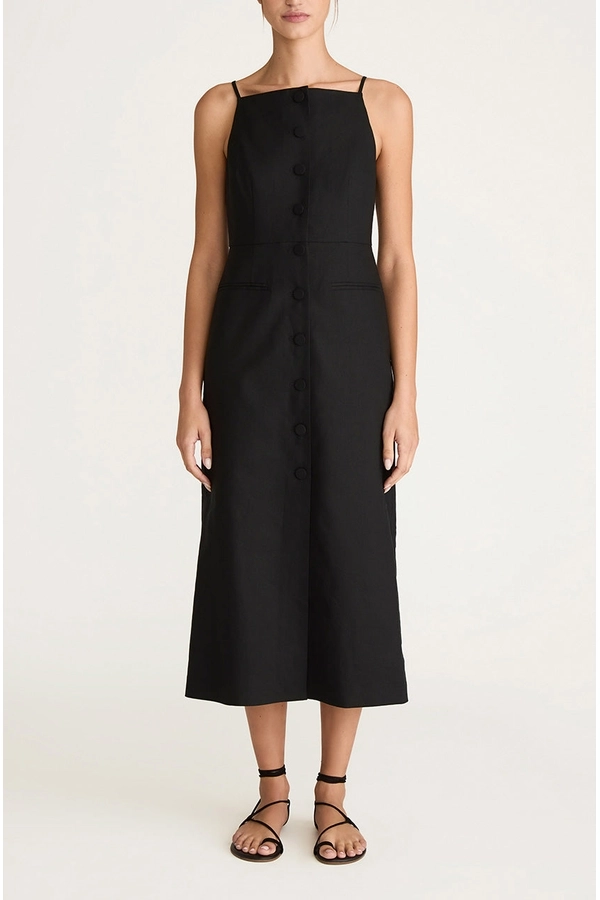 shona joy clemence high neck midi dress Clemence High Neck Midi Dress | Black | Dresses