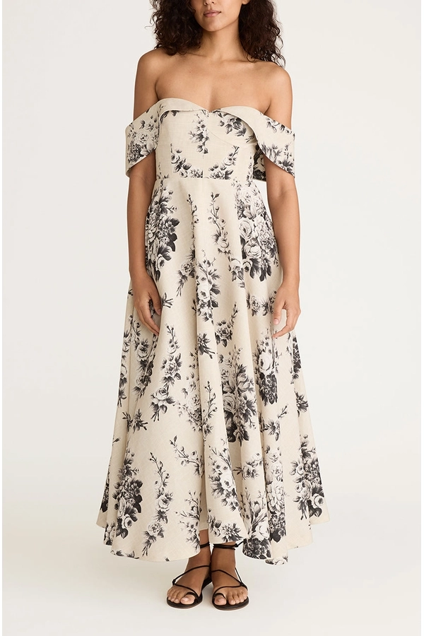Emblem Fleur Structured Bodice Dress by REBECCA TAYLOR at THE MILE