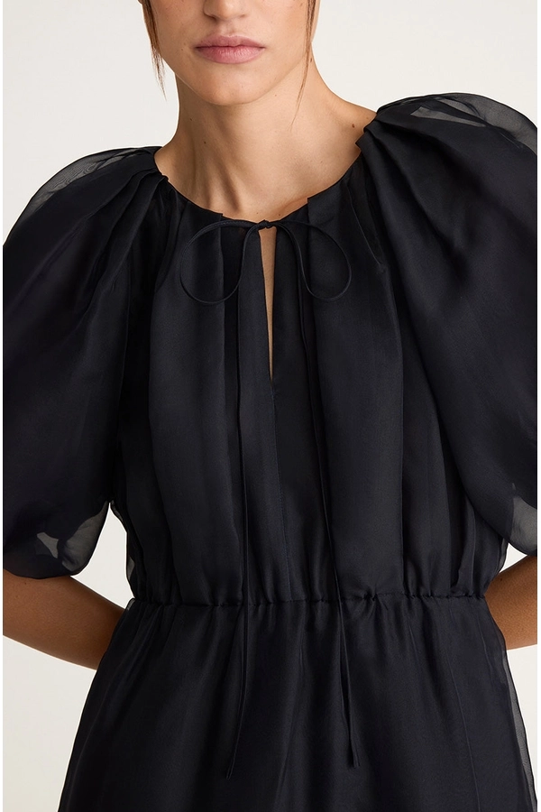 rebecca taylor silk chiffon dress Rebecca Taylor Women's Long-Sleeve Silk Chiffon Dress, Size 4