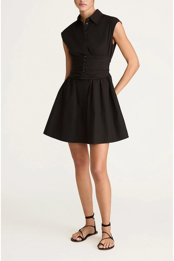 Corseted Mini Dress by REBECCA TAYLOR at THE MILE