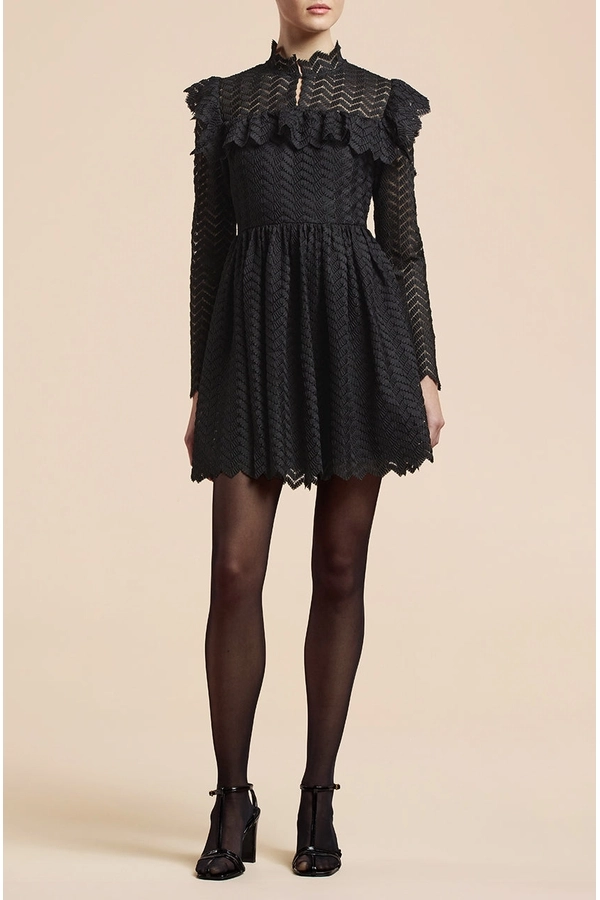 Chevron Lace Dress by REBECCA TAYLOR at THE MILE Chevron Lace Dress by REBECCA TAYLOR at THE MILE