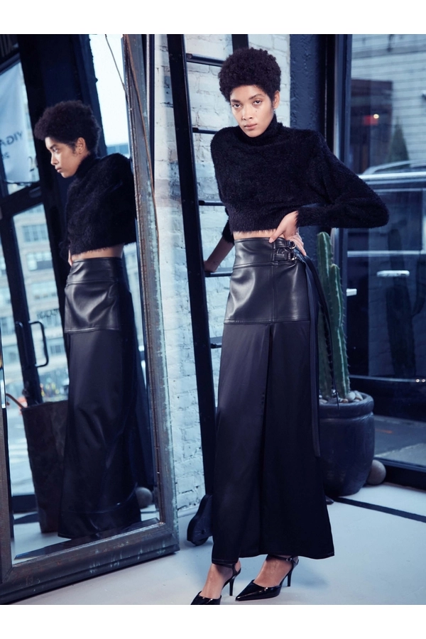 chinese dress ladies Yigal Azrouel Black Matte Dress  Runway Catalog