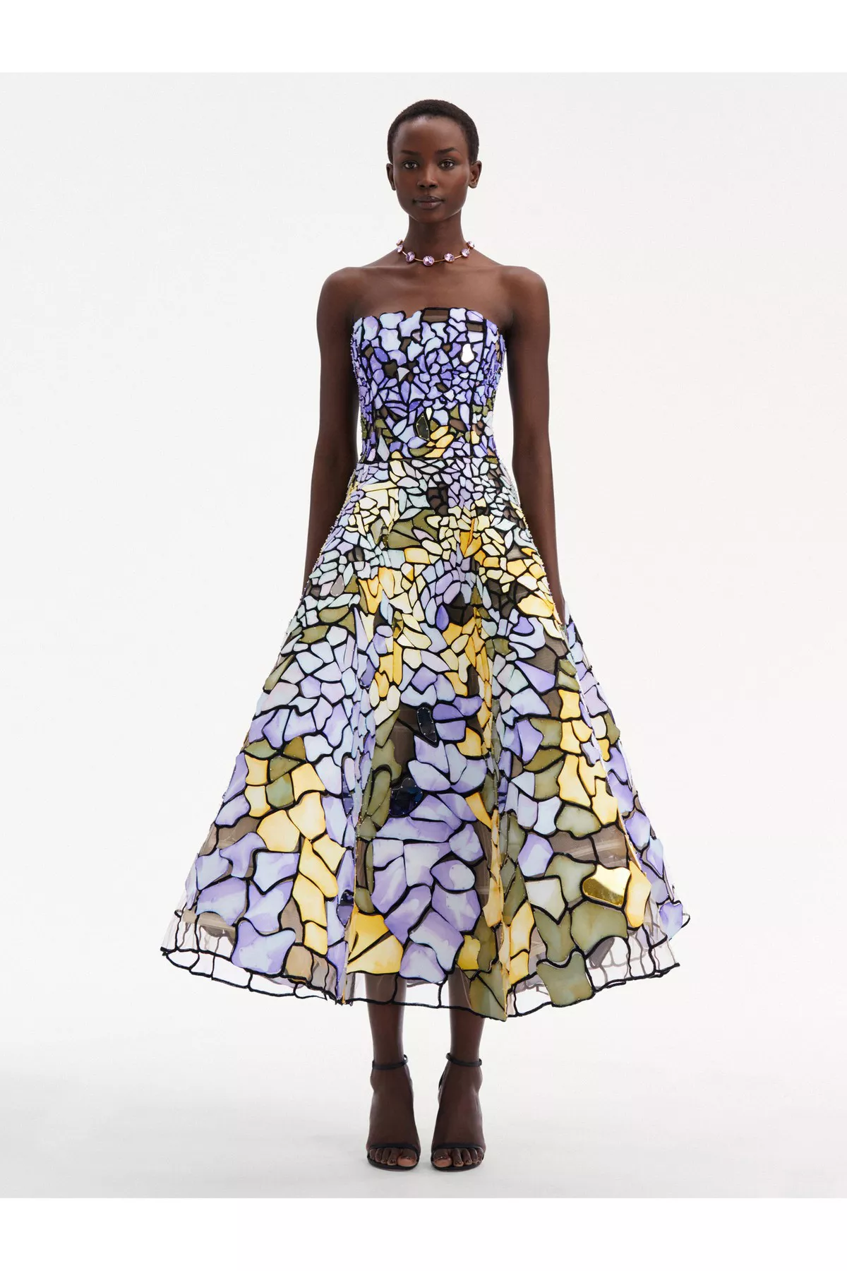 Art Nouveau Stain Glass Gown by Oscar de la Renta at THE MILE