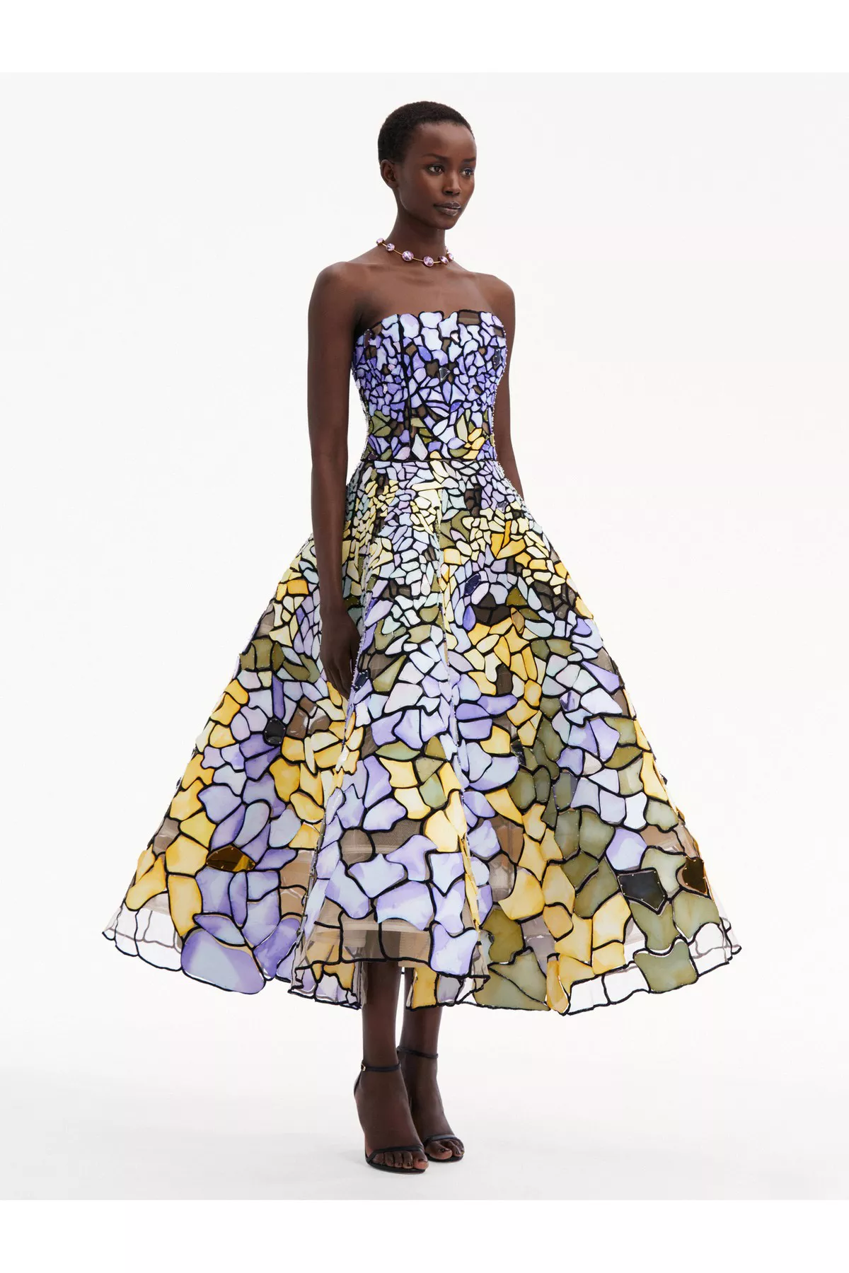 Art Nouveau Stain Glass Gown by Oscar de la Renta at THE MILE