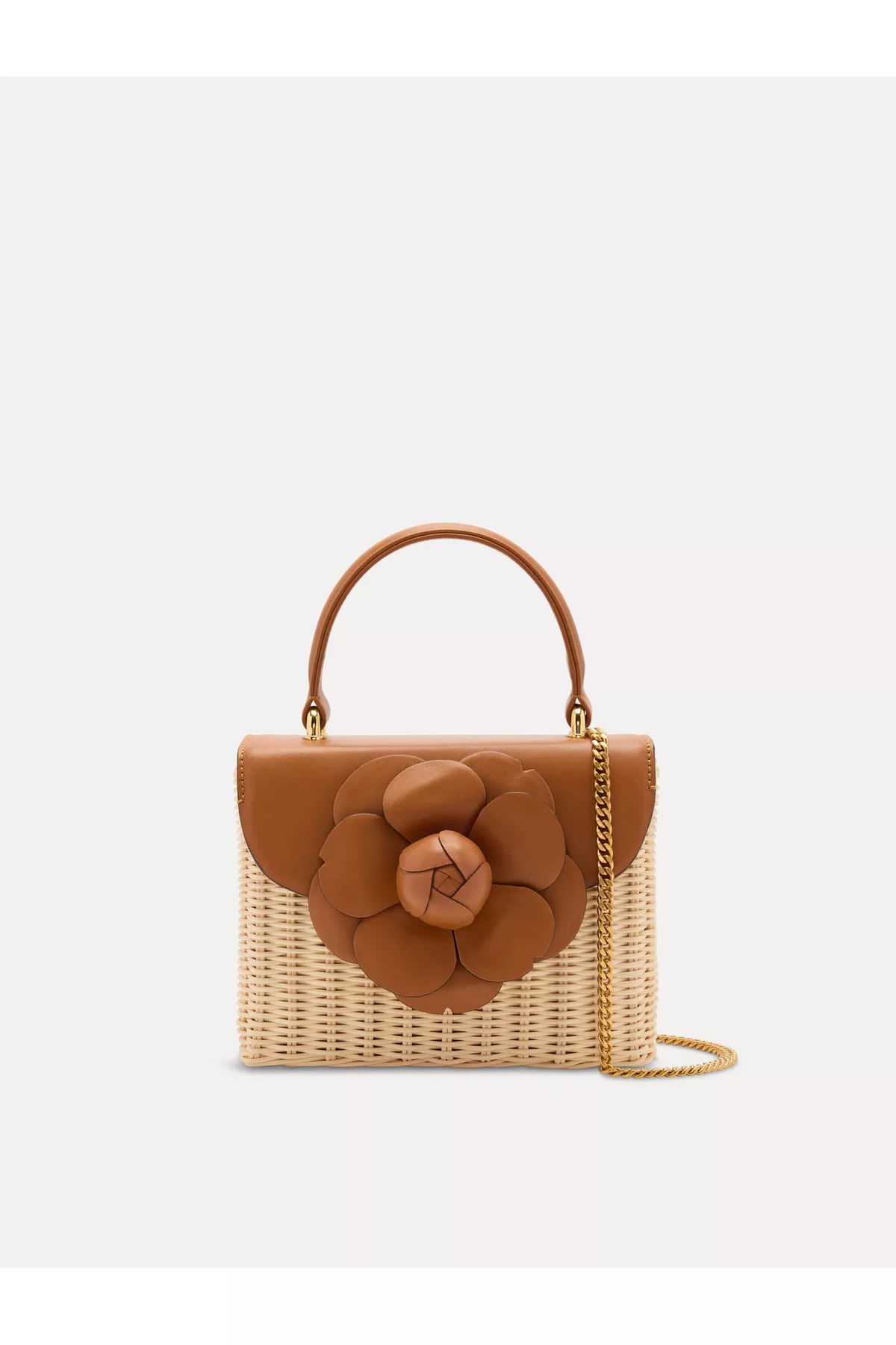 Wicker Mini Tro Bag by Oscar de la Renta at THE MILE