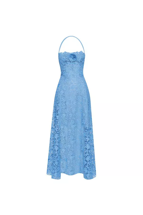 Gardenia Guipure Lace Maxi Dress by Oscar de la Renta at THE MILE