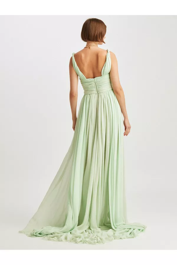 Sweetheart Silk Chiffon Gown by Oscar de la Renta at THE MILE