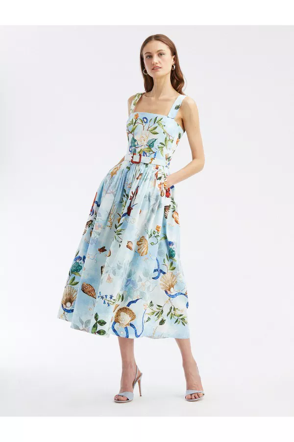 green emerald velvet dress 19th Century Empire Dress in Solid Cotton – Townsends main image 1