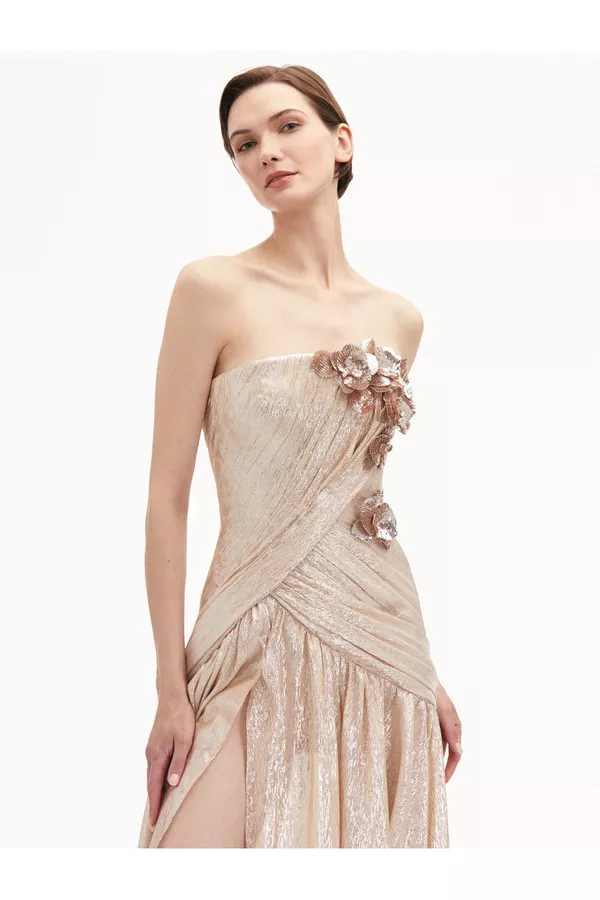 Orchid Embroidered Silk Chiffon Gown by Oscar de la Renta at THE MILE Orchid Embroidered Silk Chiffon Gown by Oscar de la Renta at THE MILE