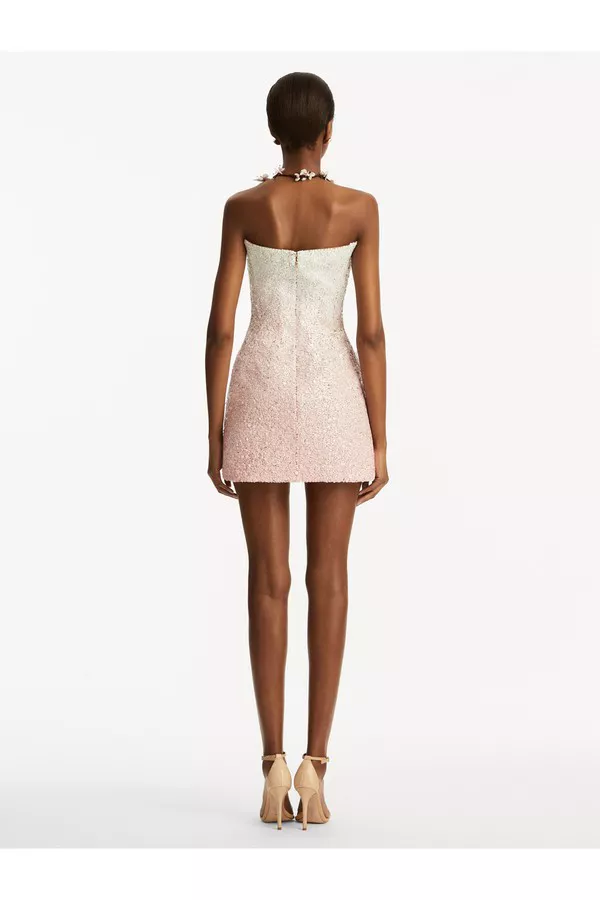 cherry blossom sequin cocktail dress Cherry Blossom Sequin Cocktail Dress by Oscar de la Renta at THE MILE