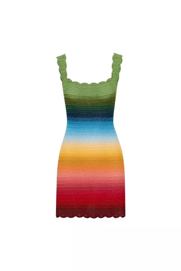 blue knit summer dress Cilla main image 0