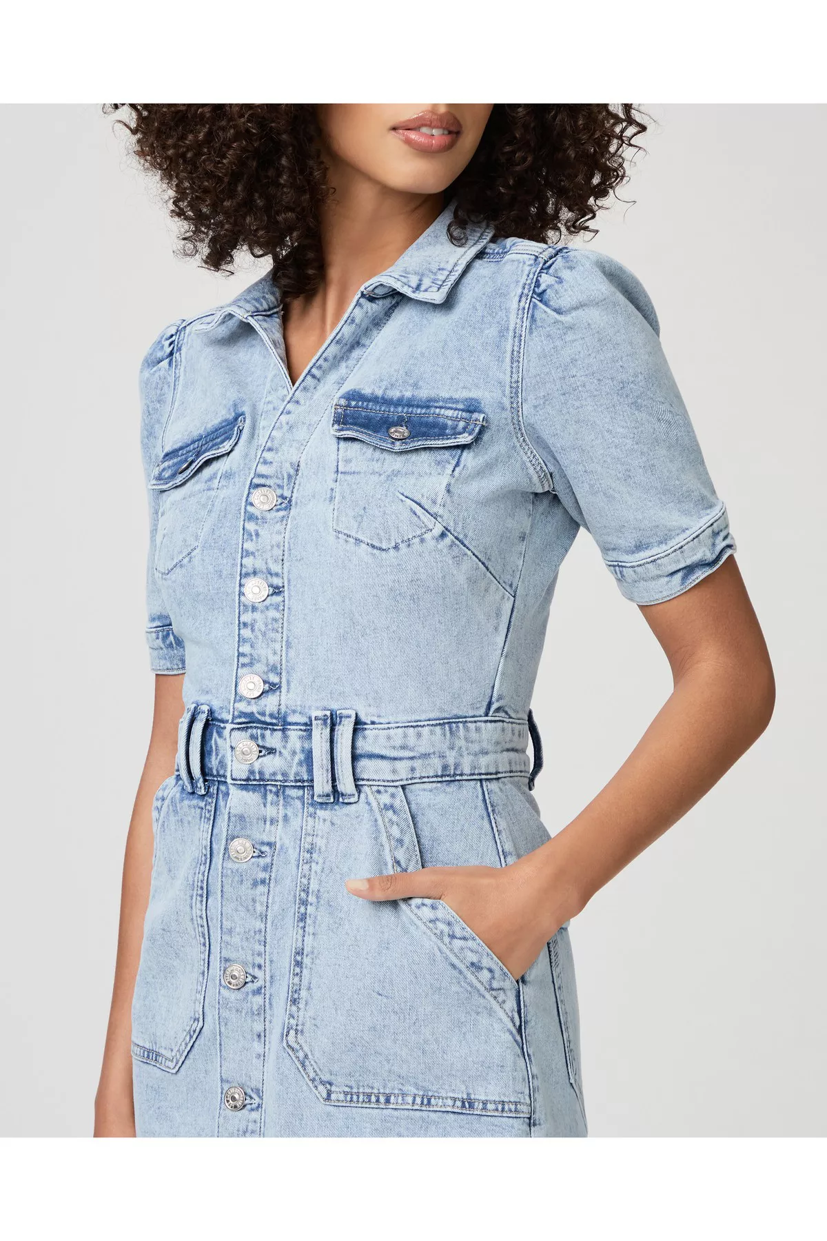 white christmas dresses Mayslie Denim Dress main image 0