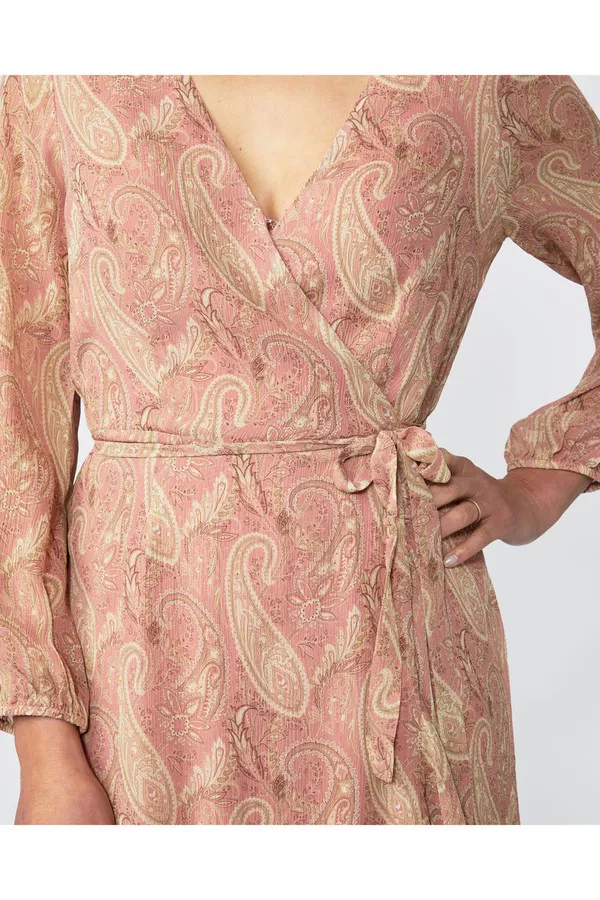 paige palazzo silk dress PAIGE | Dresses | Paige Palazzo Print Long Sleeve Silk Wrap Dress Size Small Nwt
