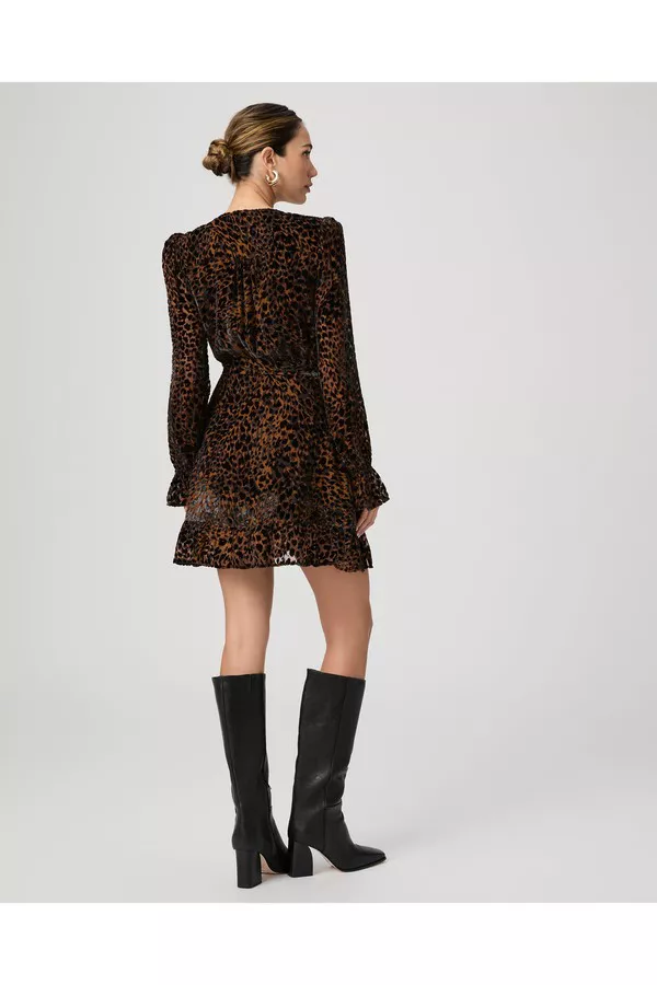 paige ysabel wrap mini dress PAIGE Ysabel Mini Dress