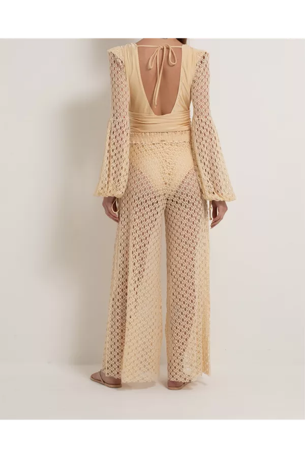 Monstera Netted Beach Pant by PatBO at ORCHARD MILE