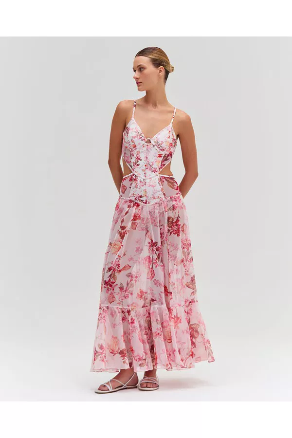 patbo beach dress Patbo Wave Cut Out Maxi Dress – Cattivo