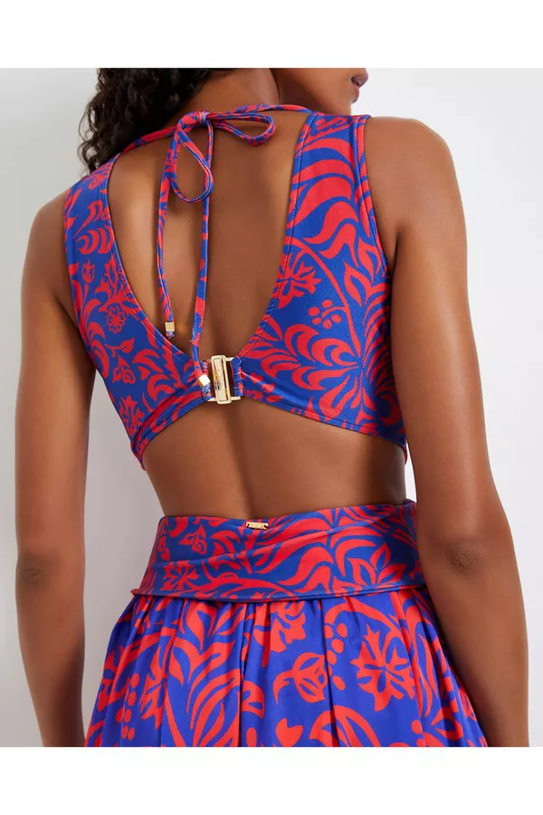 violet cut out beach dress patbo Waves Cut Out Beach Dress by PatBO