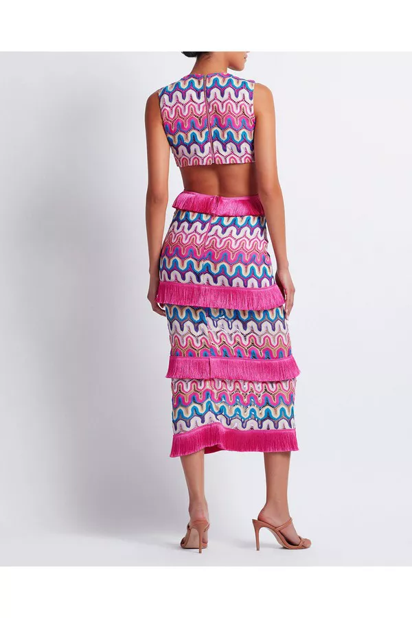 patbo violet cutout beach dress Patbo Wave Cut Out Maxi Dress  Cattivo