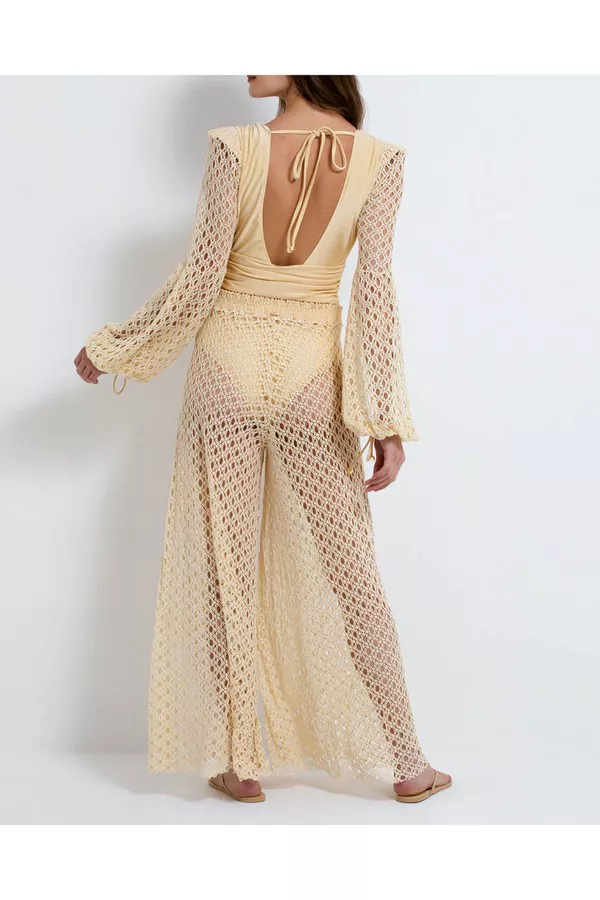 Monstera Netted Beach Pant by PatBO at ORCHARD MILE