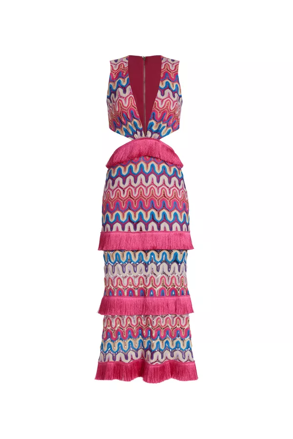 patbo crochet cut-out maxi dress PatBO Crochet Cut-Out Maxi Dress