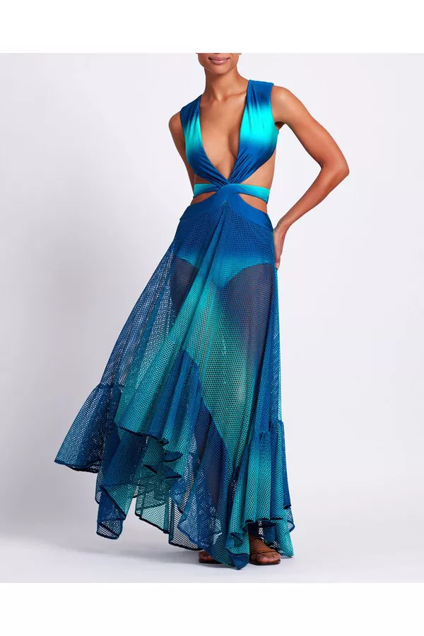 Ombre Netted Beach Dress by PatBO at THE MILE Ombre Netted Beach Dress by PatBO at THE MILE
