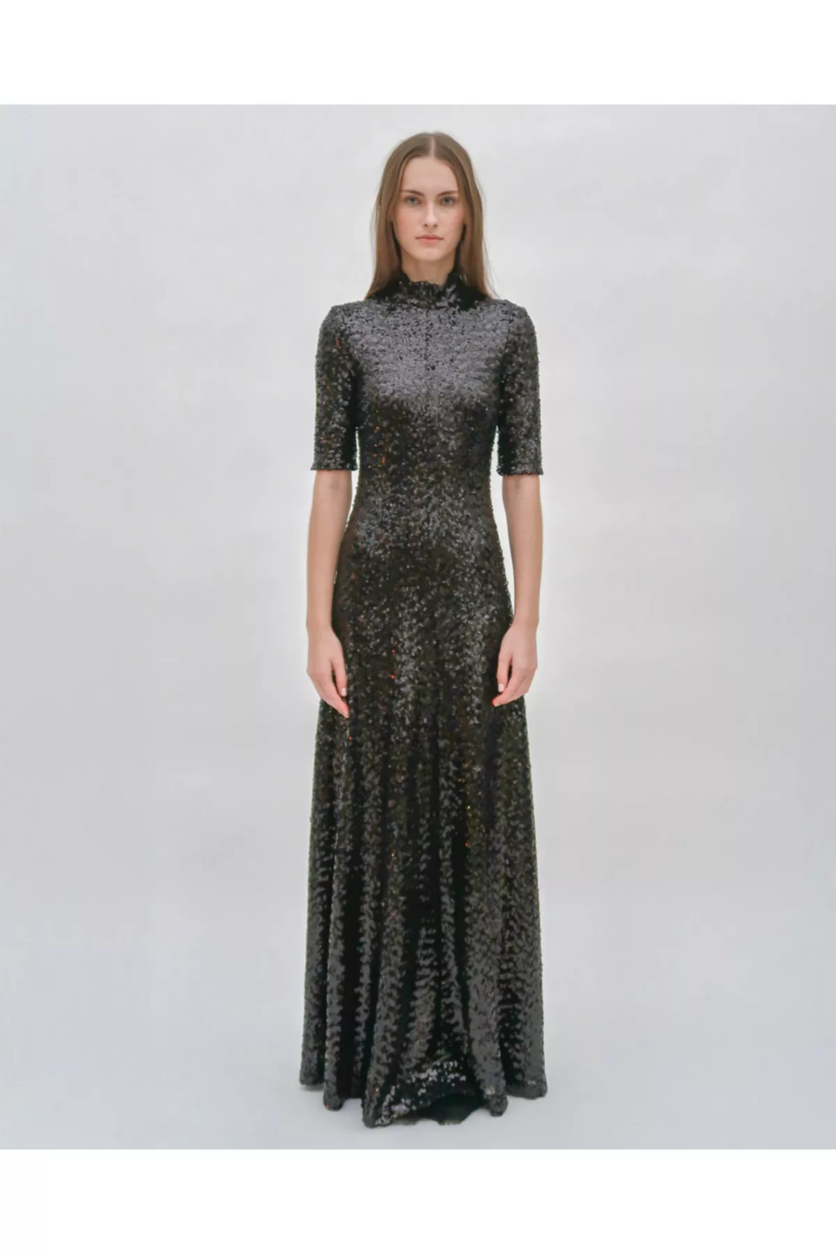 Zip Up Turtleneck Gown by Rosetta Getty at THE MILE