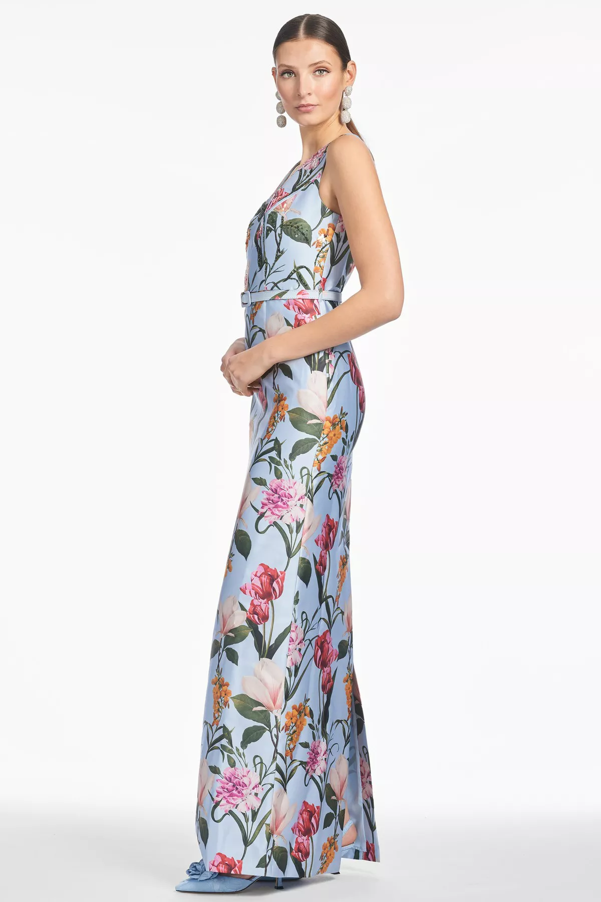 Adellyn Gown Glacial Blue Blossoms Glacial Blue Blossoms / 4