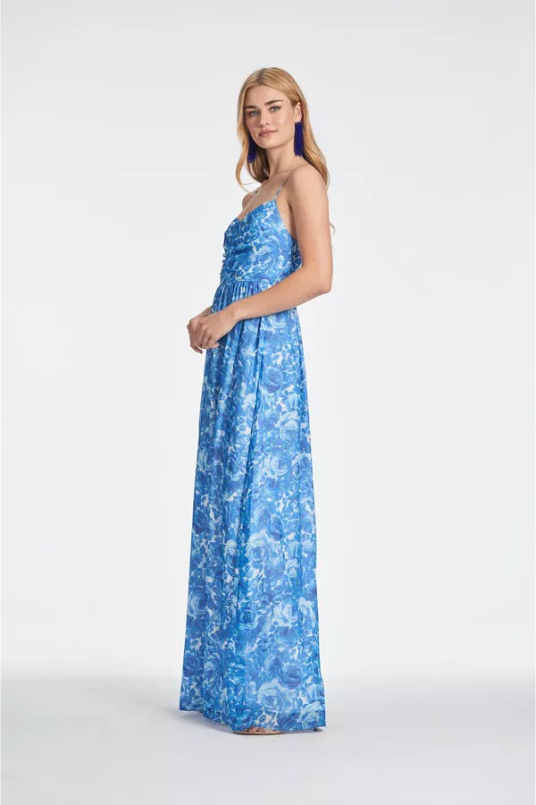 sachin and babi blue floral dress Sachin & Babi Size 4 Navy/Blue One Shoulder Floral NEW Designer Dress –  Another Season Consignments