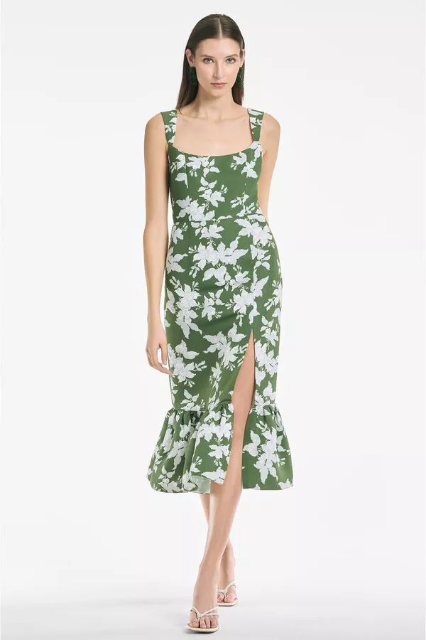 Laura Dress - Green Narcissus - Final Sale by Sachin & Babi at THE...