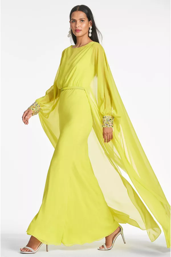 Aphrodite Gown - Neon Limeade - Final Sale by Sachin & Babi at THE...