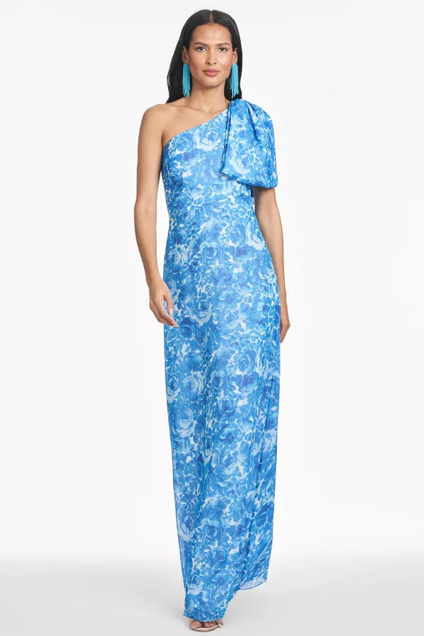 Chelsea Gown - Mediterranean Blooms - Final Sale by Sachin & Babi... Chelsea Gown - Mediterranean Blooms - Final Sale by Sachin & Babi...