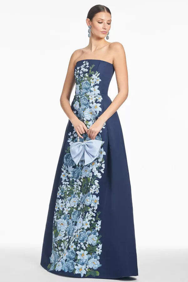 Larisa Gown - Navy Cascade by Sachin & Babi at THE MILE Larisa Gown - Navy Cascade by Sachin & Babi at THE MILE