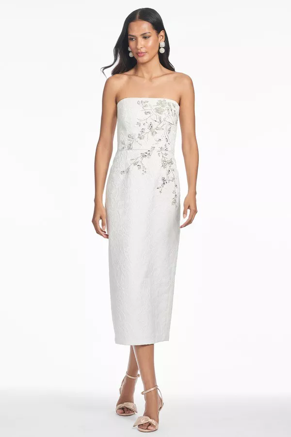 knee length dresses for ladies Sachin & Babi Gemma Pearl Midi Dress
