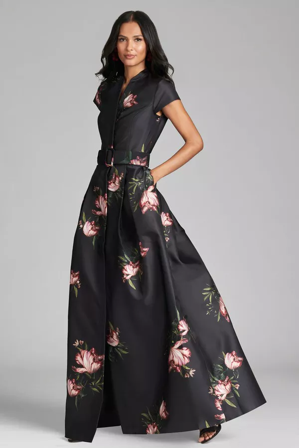 chinese dress ladies Marta Maxi Dress Black / S main image 1
