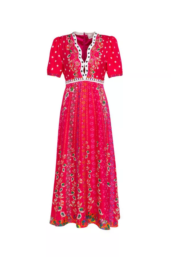 knee length dresses for ladies Saloni main image 0