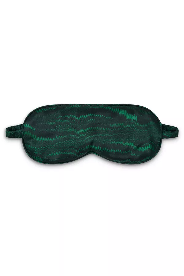 Piped Eye Mask in Dark Navy main image 0