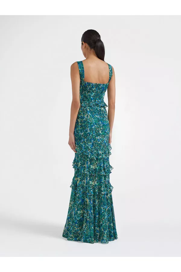 saloni green sequin dress SALONI | Dresses | Saloni Aidan Sequin Midi Dress Gold 4