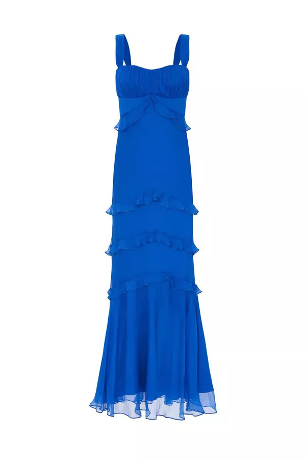 saloni blue dress Saloni
