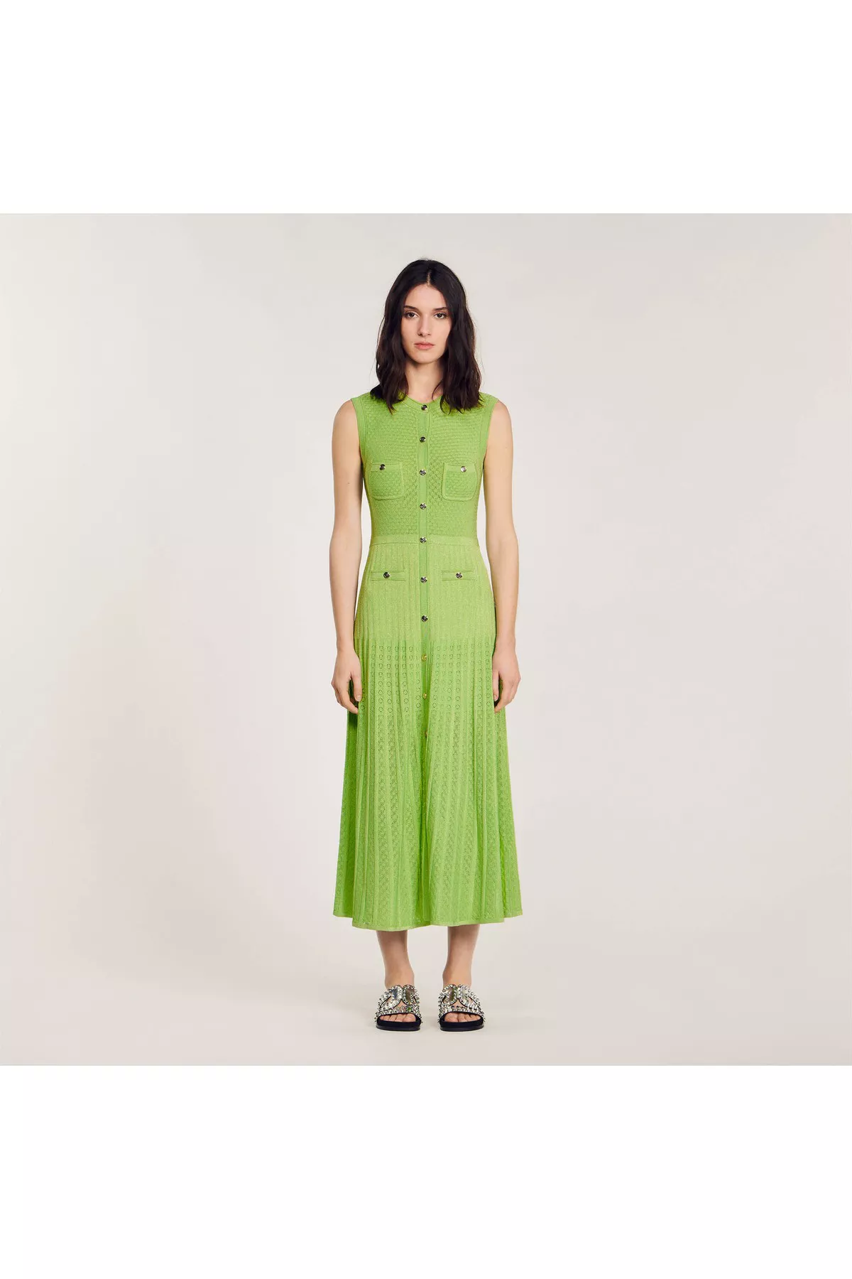 Knit Midi Dress by Sandro at THE MILE
