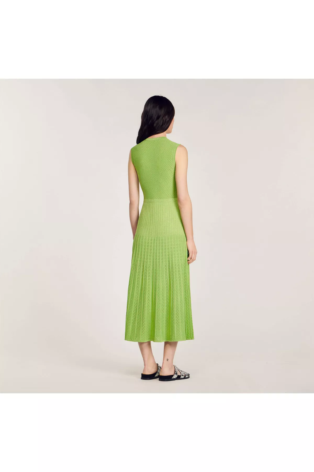 Knit Midi Dress by Sandro at THE MILE Knit Midi Dress by Sandro at THE MILE
