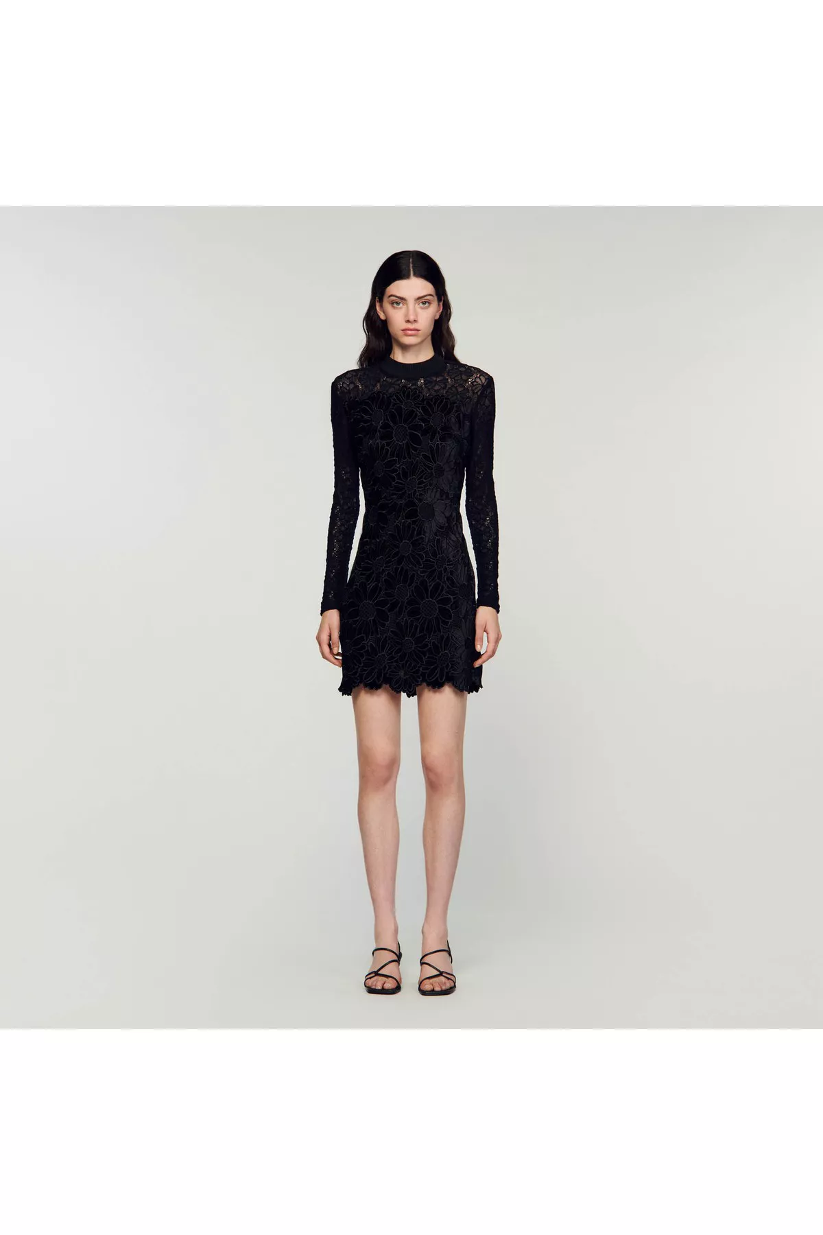 sandro daisy guipure midi dress Sandro Daisy Guipure Midi Dress