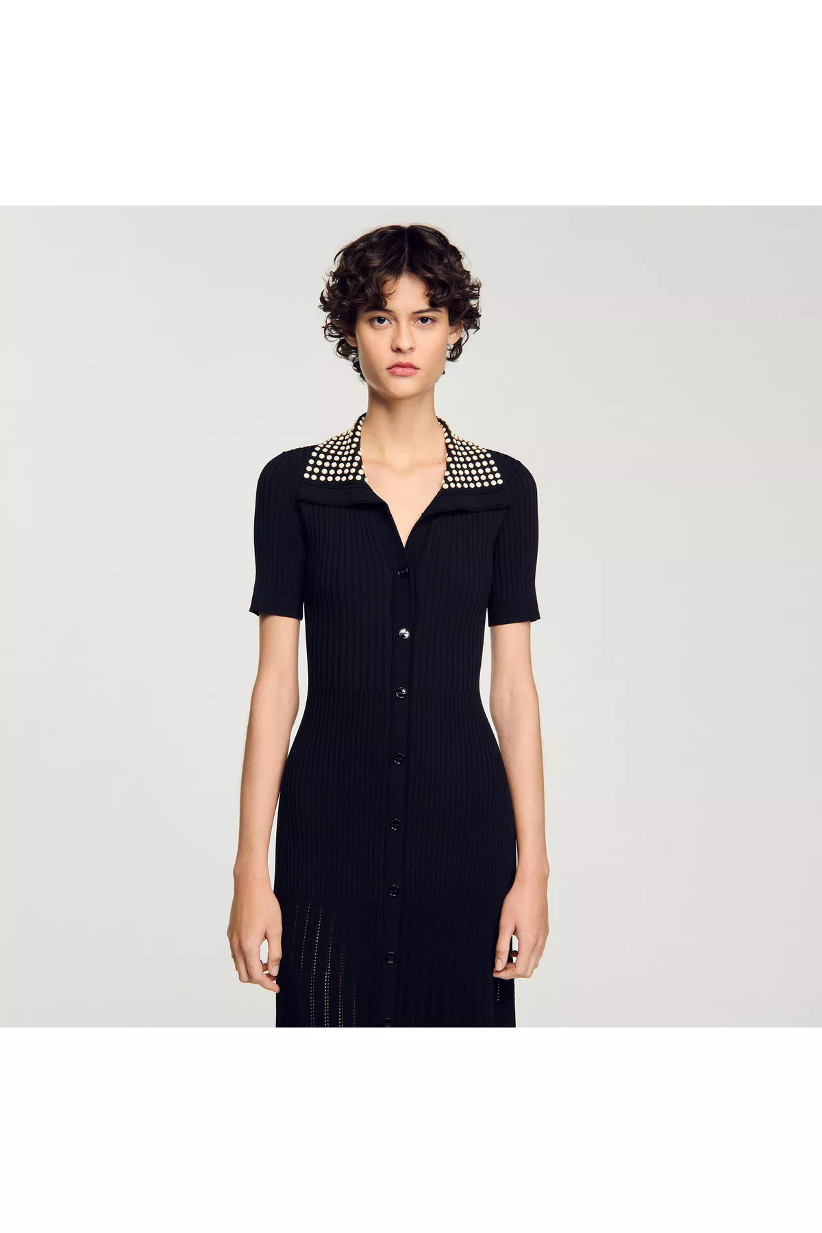 トップス theredthread S millefeuille knit black トップス theredthread S millefeuille knit black THEREDTHREAD