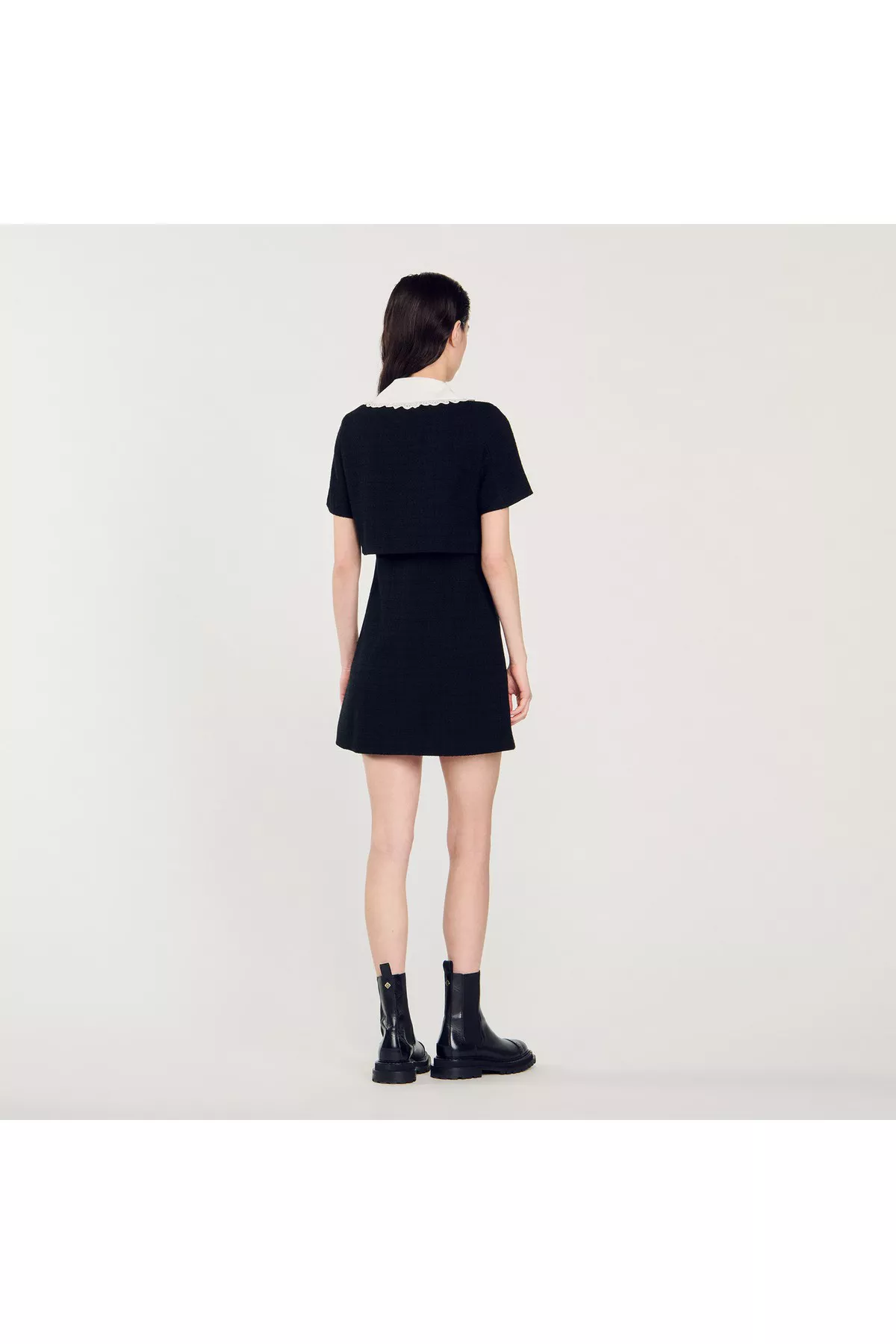 Short Tweed Dress by Sandro at THE MILE