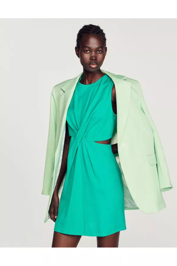 Short Dress With Cut-Outs by Sandro at THE MILE