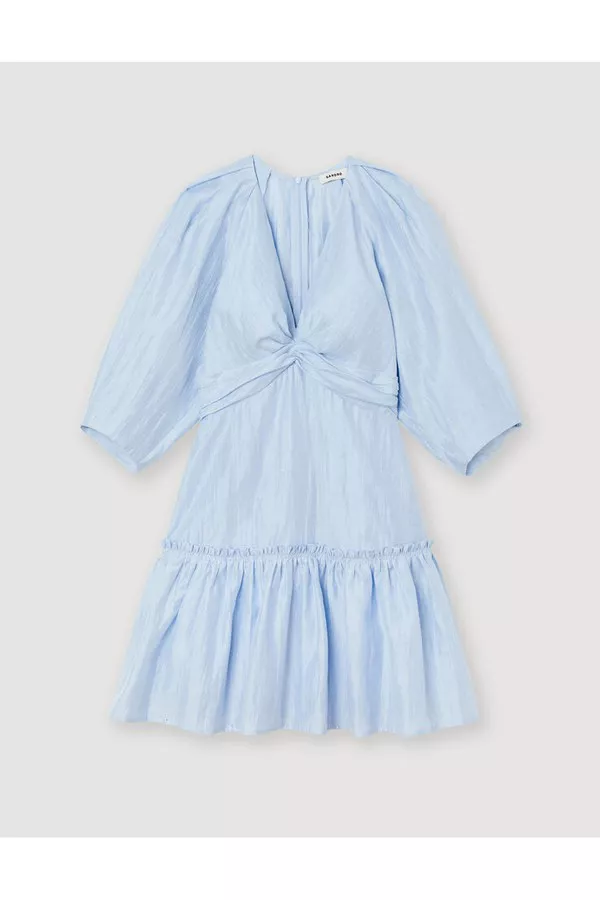 sandro short gathered dress Short Gathered Dress by Sandro at THE MILE