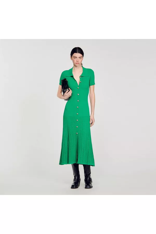 Knit Maxi Dress by Sandro at THE MILE
