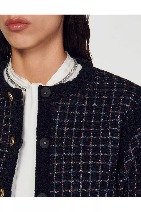 Tweed Style Coatigan by Sandro at THE MILE