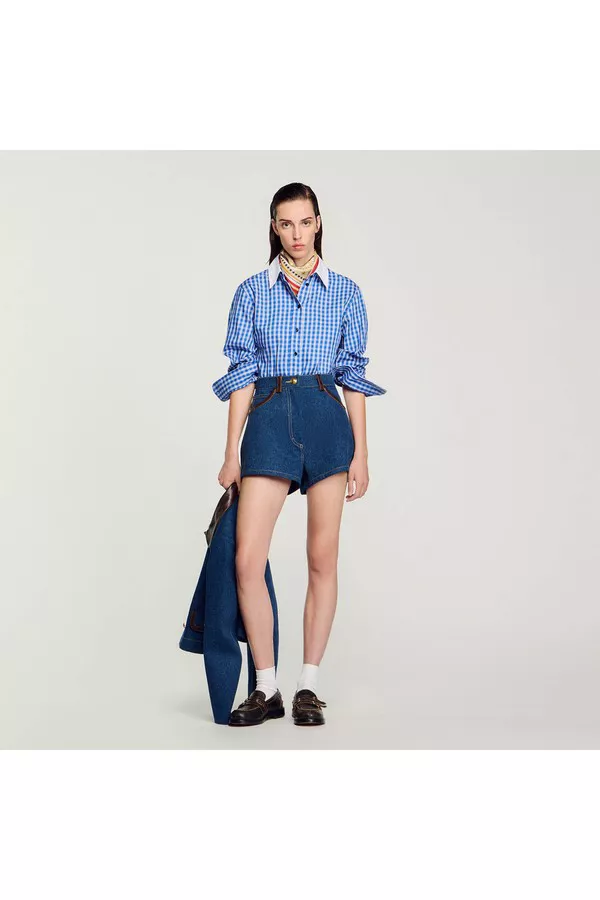 SAPEUR DENIM BASKET SHORTS インディゴ L