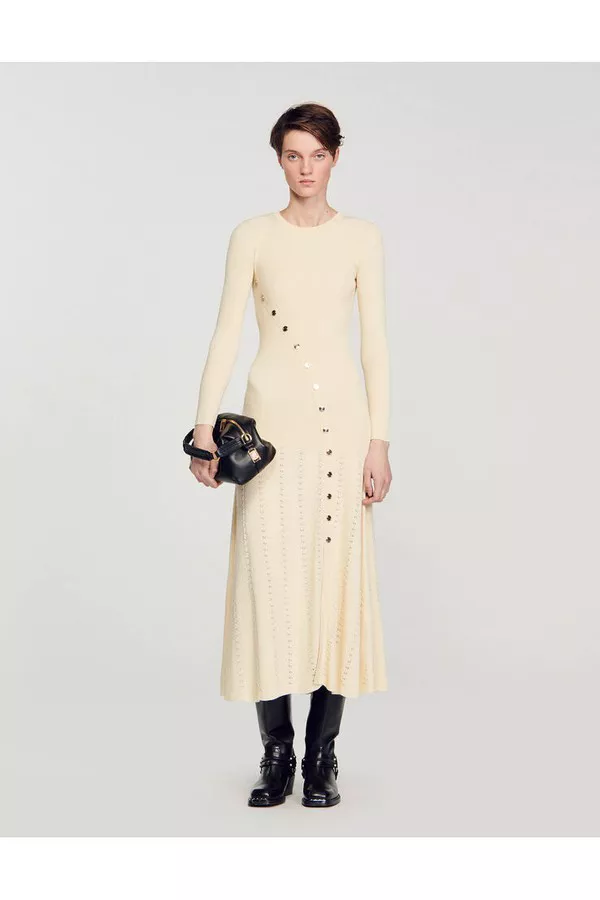 Knit Midi Dress by Sandro at THE MILE