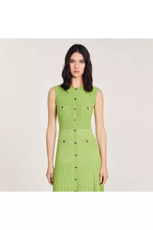 Knit Midi Dress by Sandro at THE MILE